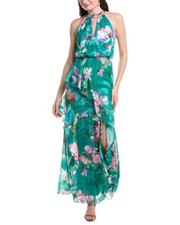 Adrianna Papell Printed Mermaid Gown