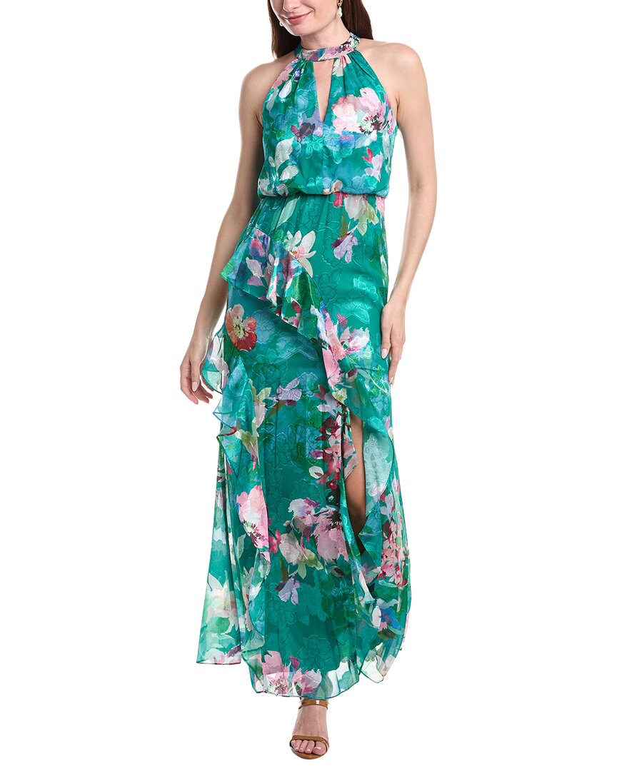 Adrianna Papell Printed Mermaid Gown