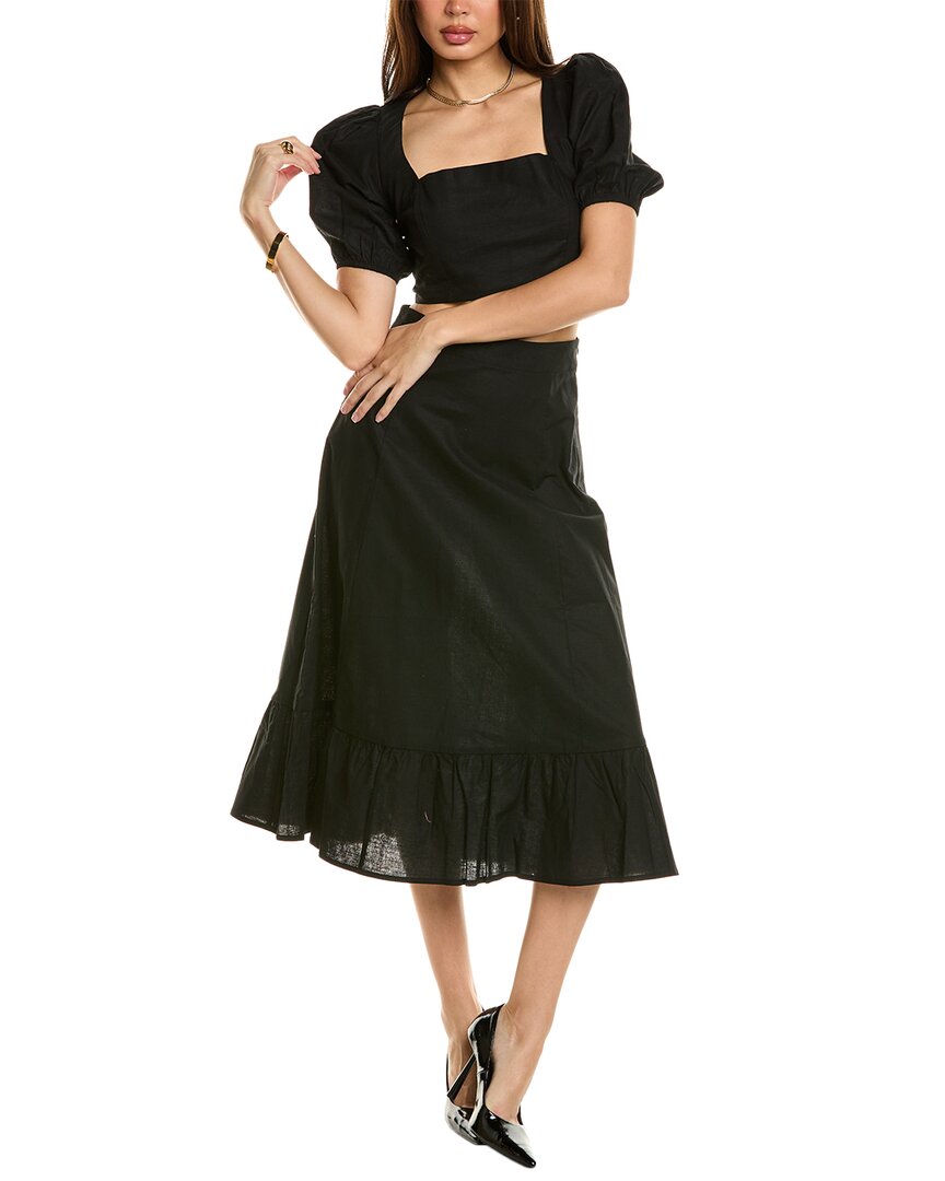 O.P.T. 2Pc Sana Top & Skirt Set Regular 4 (S) Black