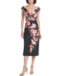 Eliza J Sleeveless Printed Midi Dress