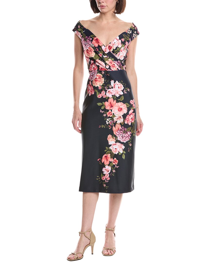 Eliza J Sleeveless Printed Midi Dress