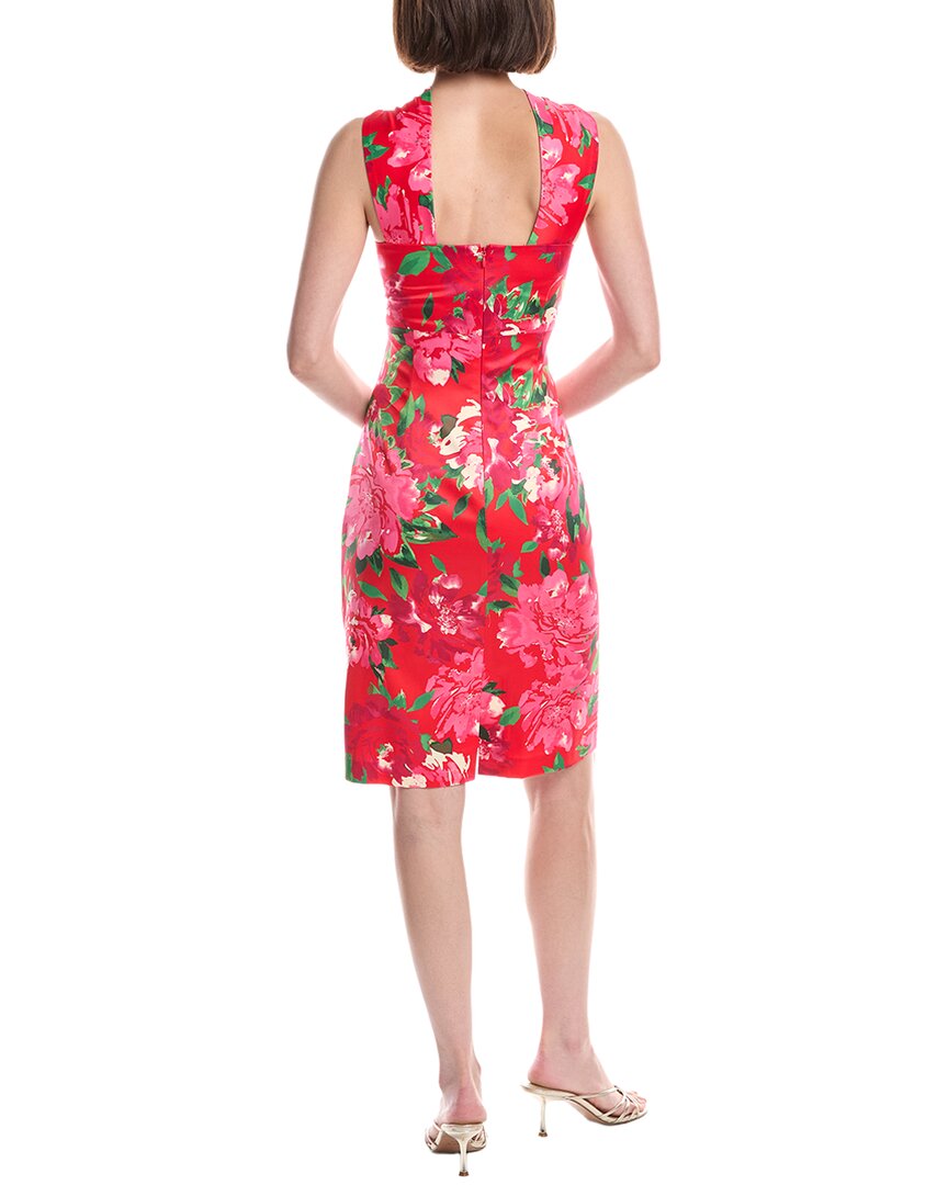 Eliza J Twist Neck Tucked Waist Sheath Dress