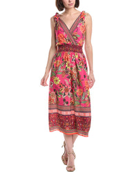 Eliza J Sleeveless Printed Midi Dress