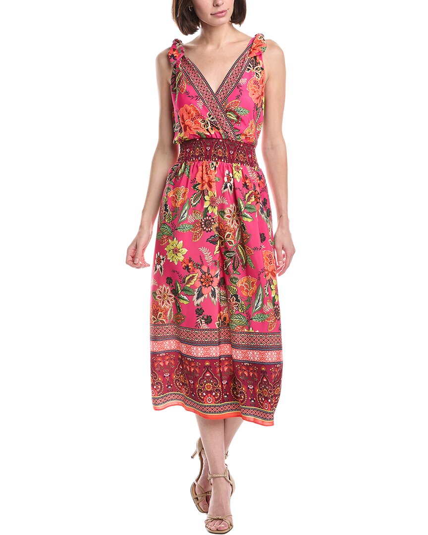 Eliza J Sleeveless Printed Midi Dress