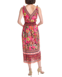 Eliza J Sleeveless Printed Midi Dress
