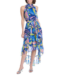 Eliza J Sleeveless Funnel Neck Maxi Dress
