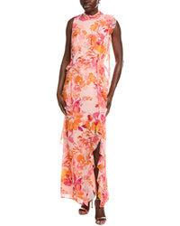 eliza j chiffon maxi dress Eliza J Sleeveless Printed Maxi Dress