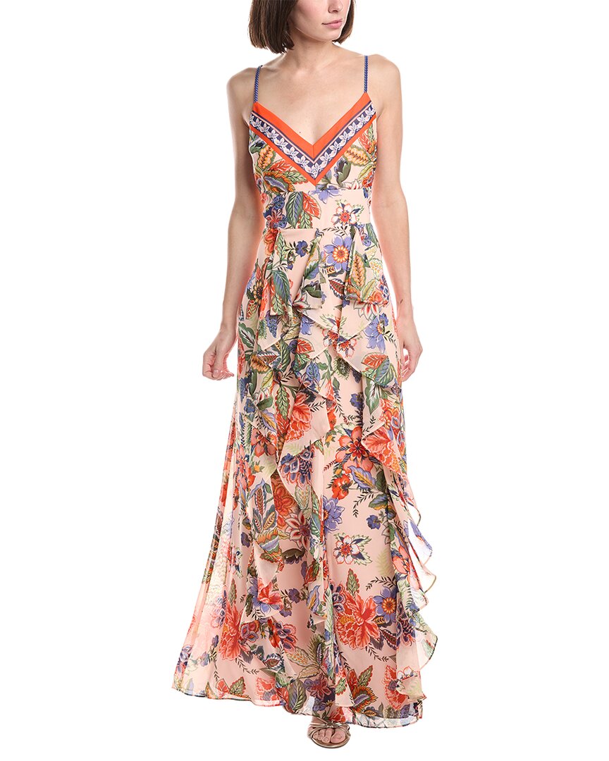 Eliza J Sleeveless Printed Midi Dress