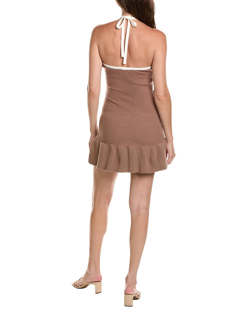 MARION Marion Flounced Ruffle Hem Sweater Dress