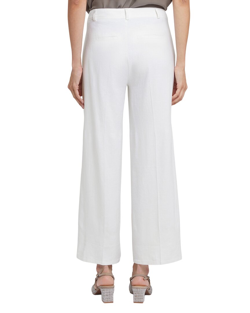 Nydj Morgan White Linen-Blend Trouser Jean