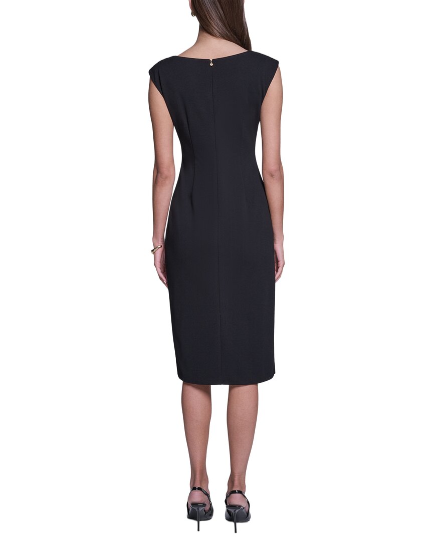 Halston Halston Sleeveless Bodycon Midi Dress With Hardware