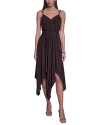 Halston Halston Spaghetti Strap Midi Dress