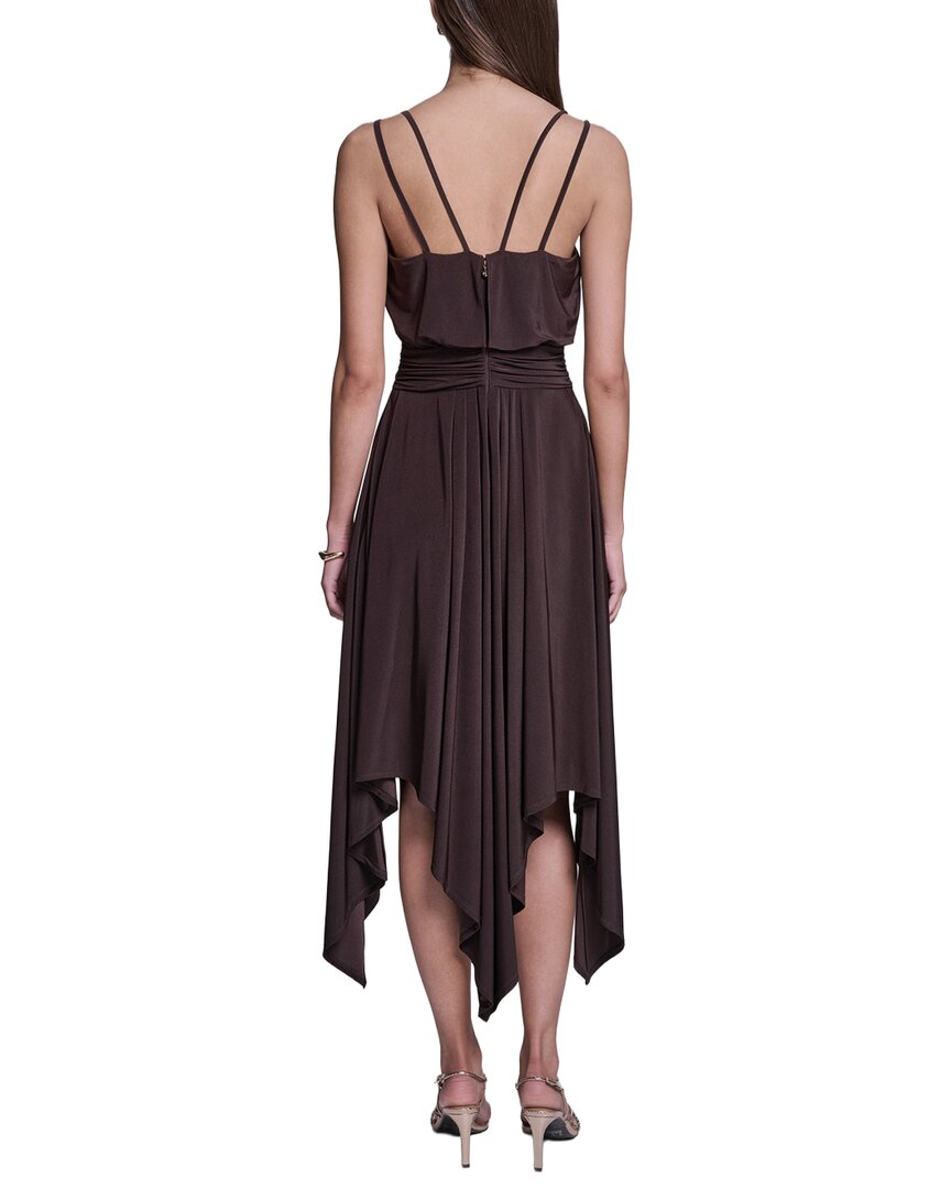 Halston Halston Spaghetti Strap Midi Dress
