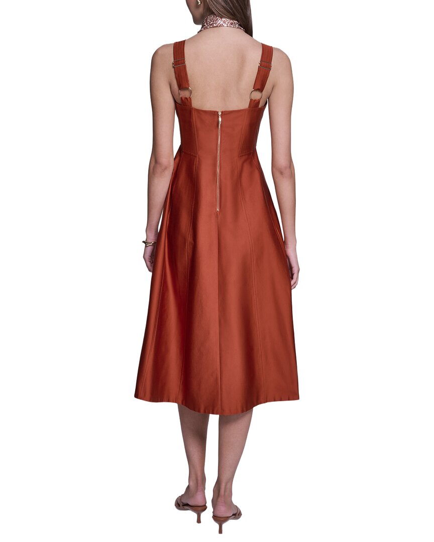 Halston Halston Sleeveless Sateen Dress