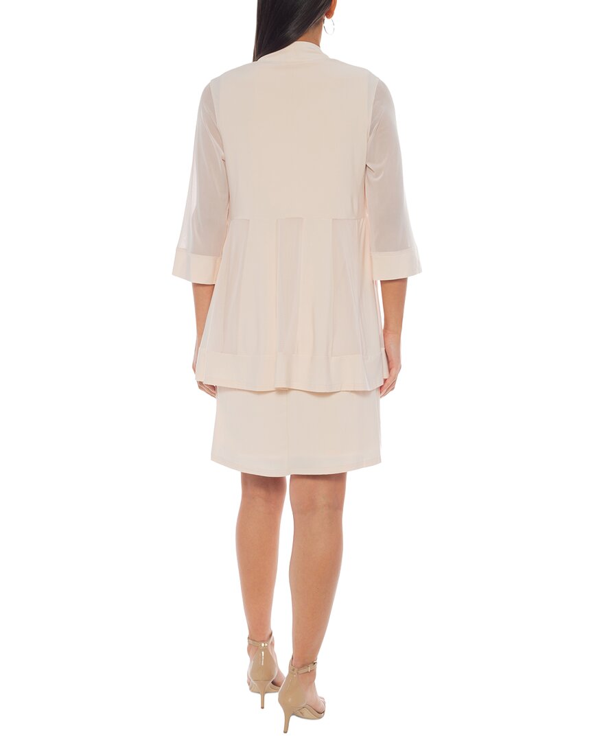 Marina Marina Beaded Neck Mini Dress