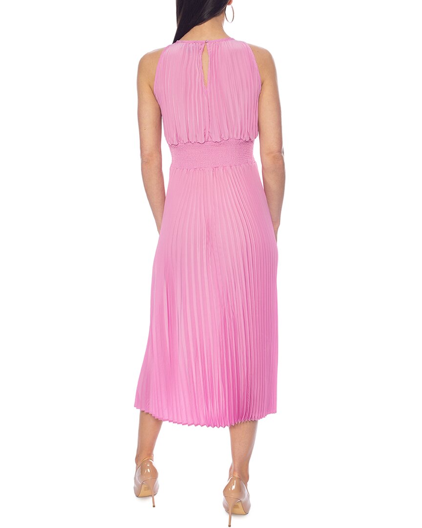 Oleg Cassini Smocked Midi Dress