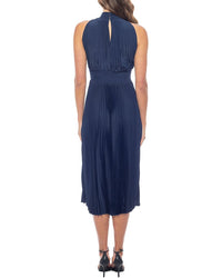 Oleg Cassini Pleated Midi Dress