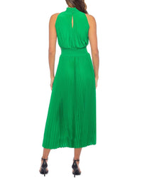 Oleg Cassini Pleated Midi Dress
