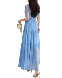 BURRYCO Burryco Short Sleeve Maxi Dress