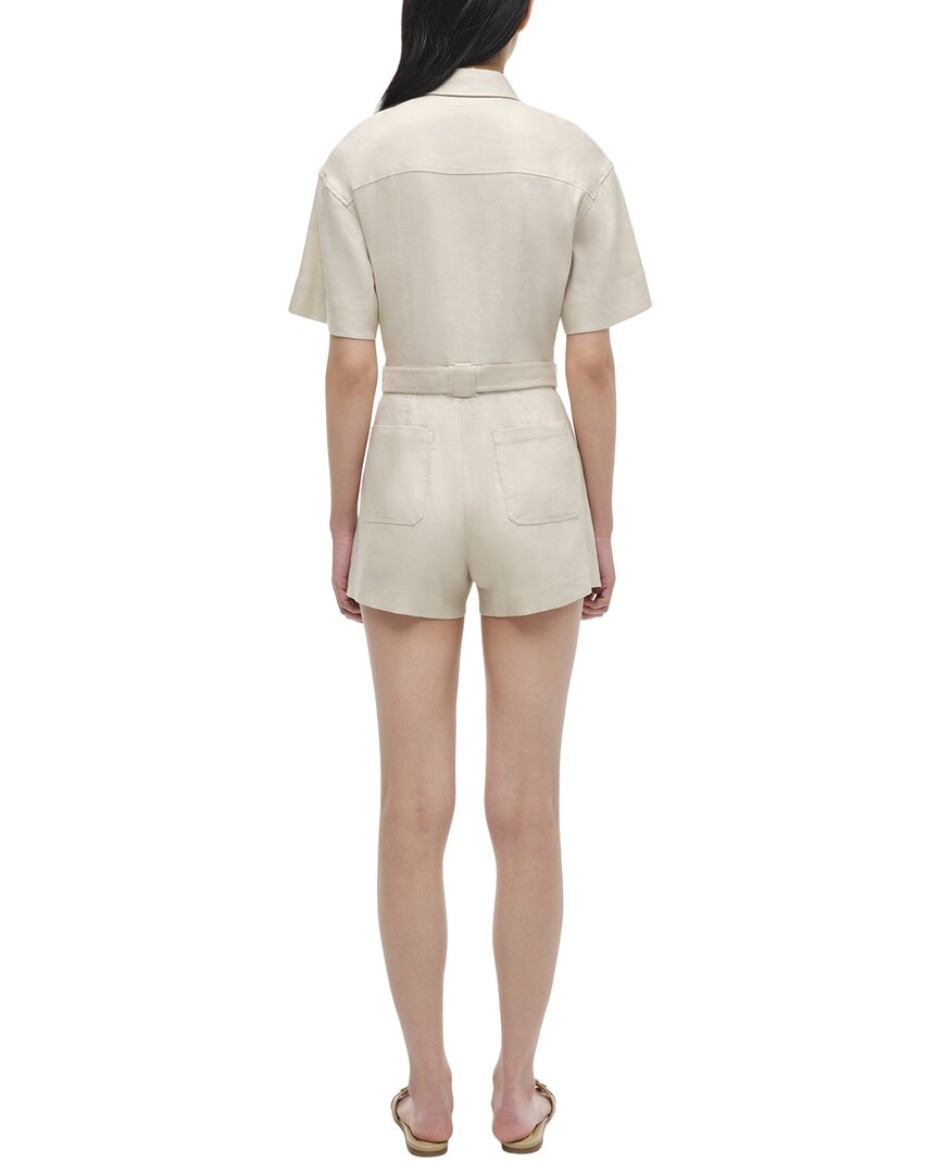 Simkhai Aspen Linen-Blend Romper