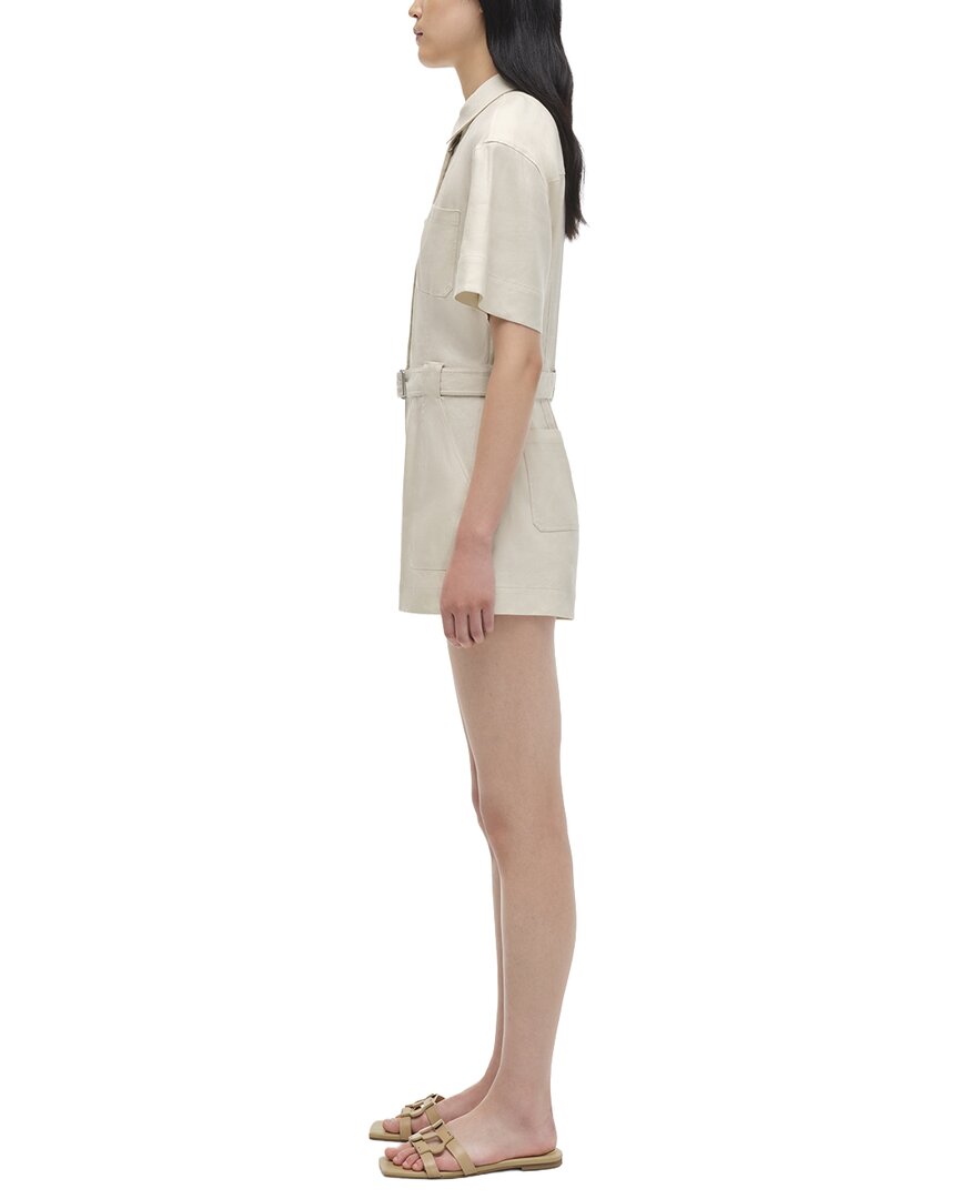 Simkhai Aspen Linen-Blend Romper