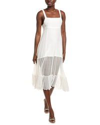 Azeeza Bellevue Silk Midi Dress