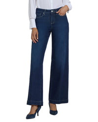 Nydj Petite Teresa Midnight Breeze Wide Leg Jean