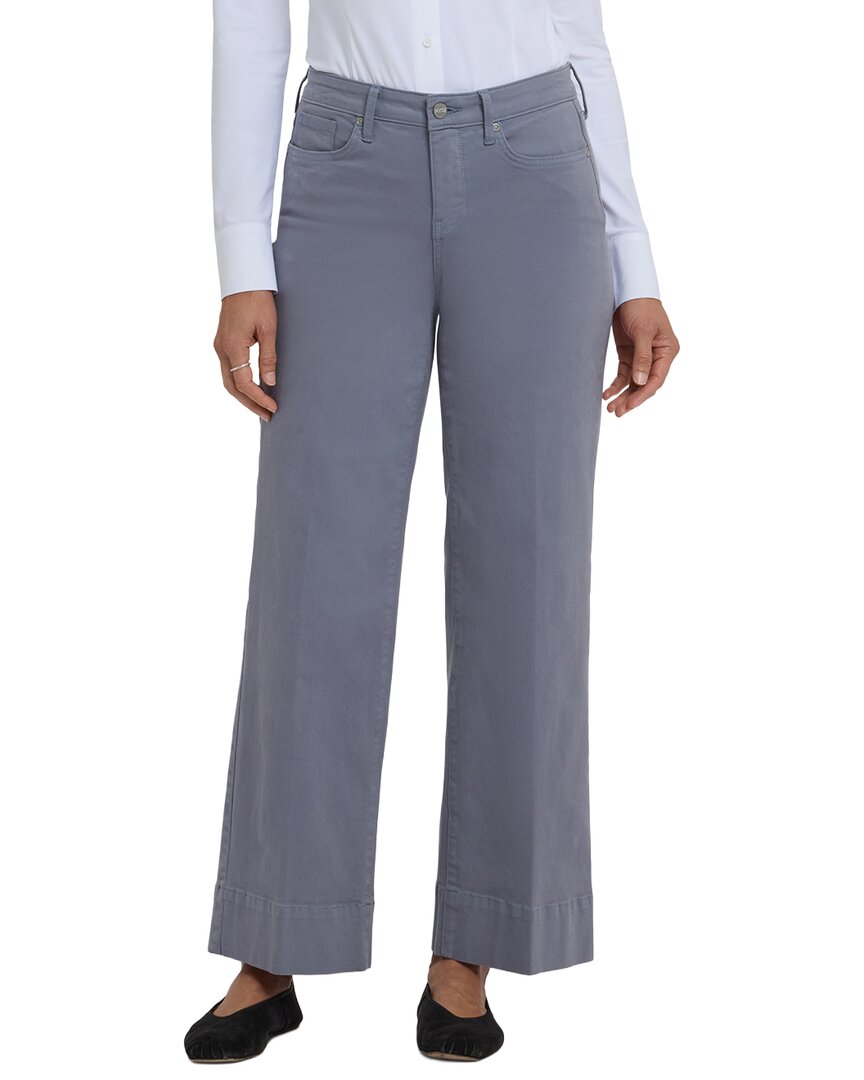 Nydj Petite Teresa Shadow Blue Wide Leg Jean