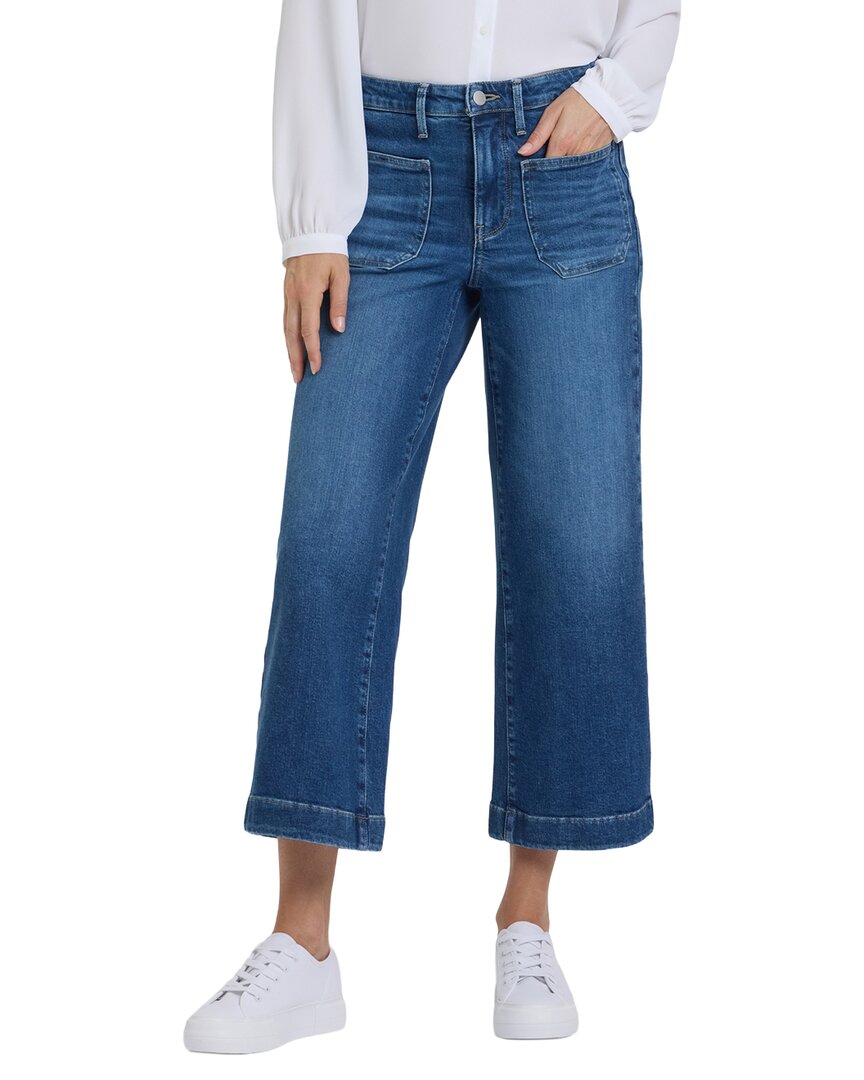 Nydj Petite Teresa Opera Blue Wide Leg Jean