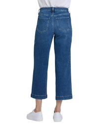 Nydj Petite Teresa Opera Blue Wide Leg Jean