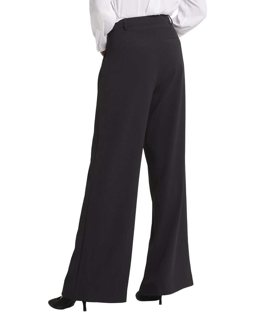 Nydj Trouser Black Wide Leg Jean