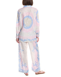 Beulah 2Pc Multi-Print Shirt & Pant Set