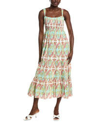 Garrie B Green Bird Strap Dress