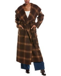 SIMKHAI Simkhai Mulhollond Plaid Robe Coat
