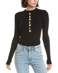 Balmain Balmain Buttoned Halter Bodysuit
