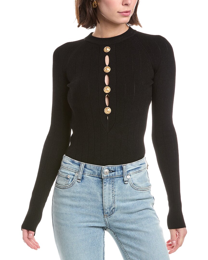 Balmain Balmain Buttoned Halter Bodysuit