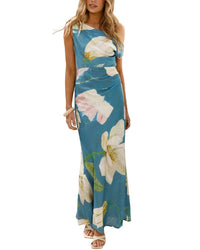 Oloey One-Shoulder Maxi Dress