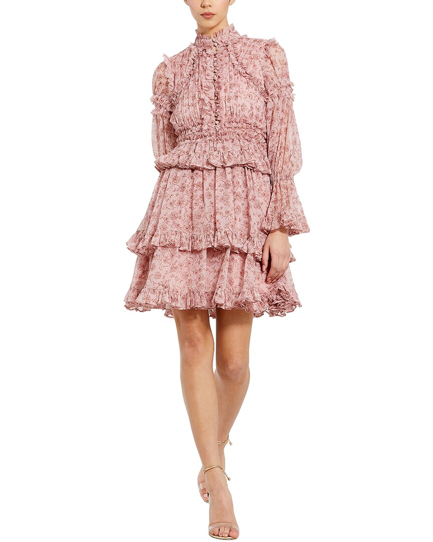 Mac Duggal Mac Duggal Open Front Ruffle Mini Dress