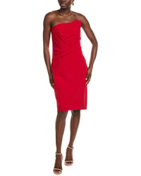 Tadashi Shoji Pique Pleated Cocktail Dress