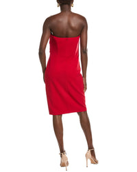 Tadashi Shoji Pique Pleated Cocktail Dress