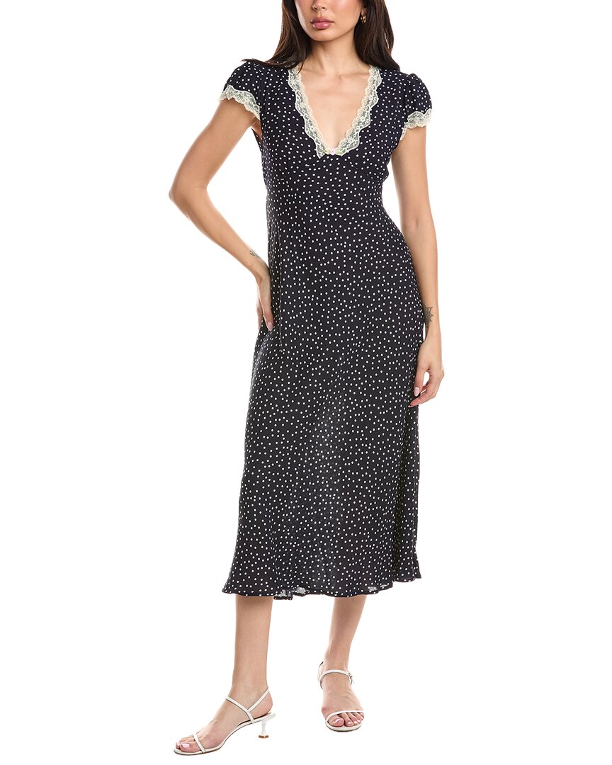Jl Luxe Short Sleeve Midi Dress