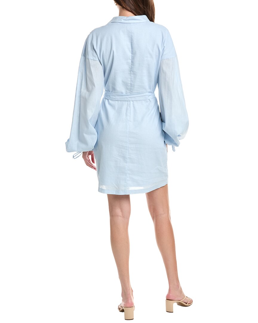Rene Ruiz Rene Ruiz Tie-Front Shirtdress