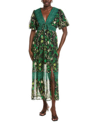 MARION Marion Printed Floral Midi Dress