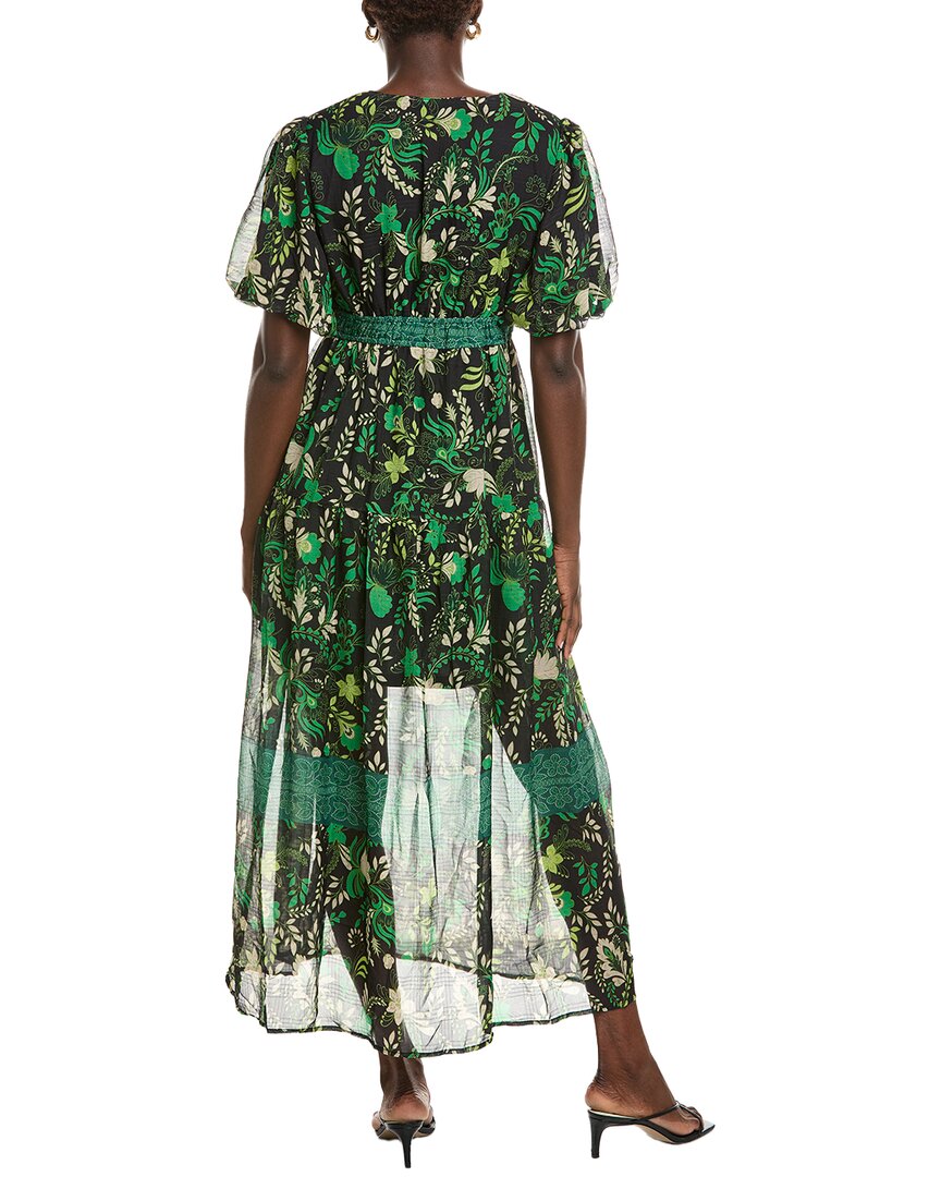MARION Marion Printed Floral Midi Dress