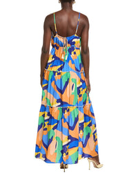 MARION Marion V-Neck Tiered Maxi Dress
