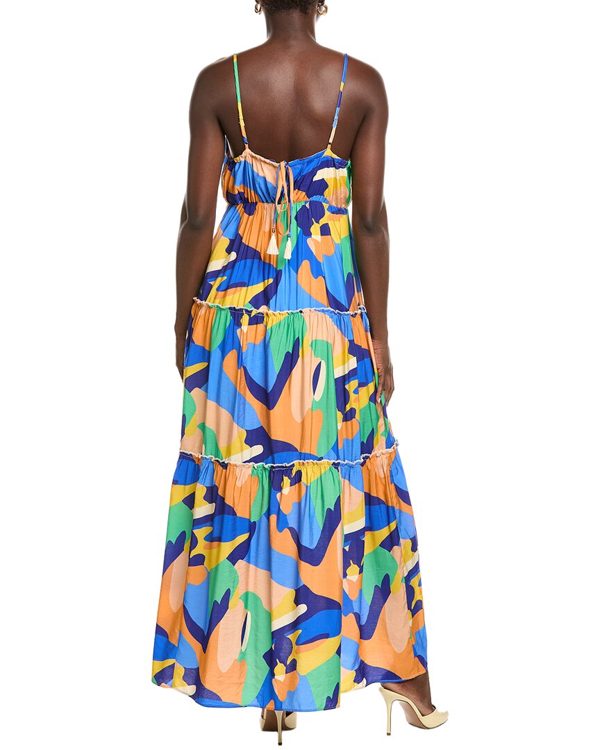 MARION Marion V-Neck Tiered Maxi Dress