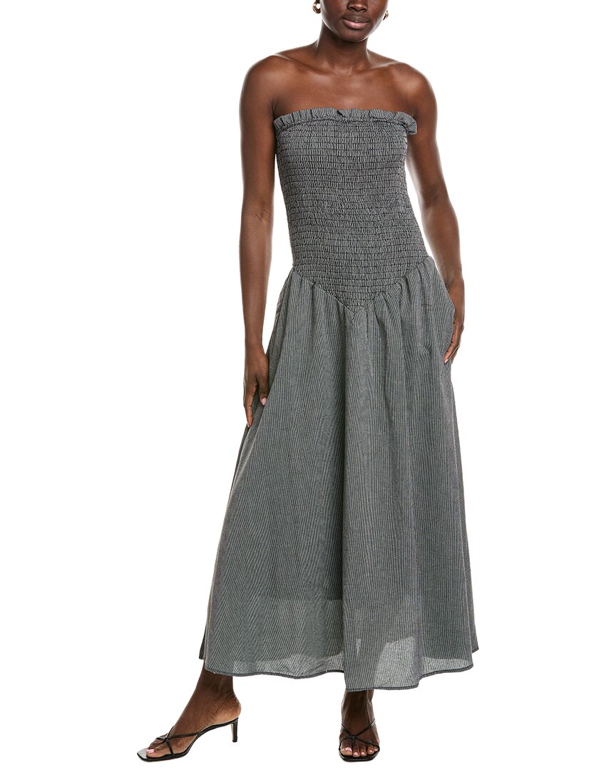 MARION Marion Striped Midi Dress