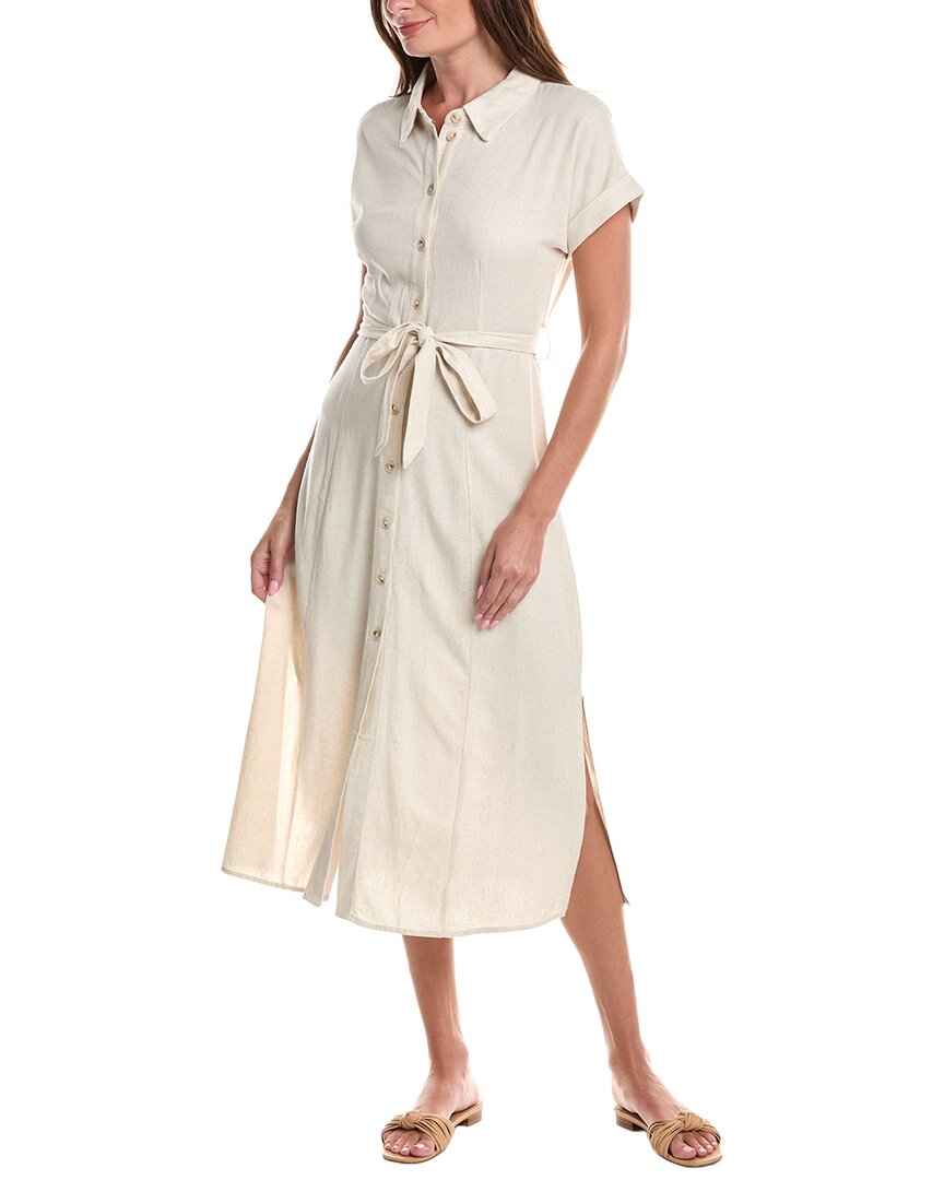 MARION Marion Linen-Blend Midi Dress