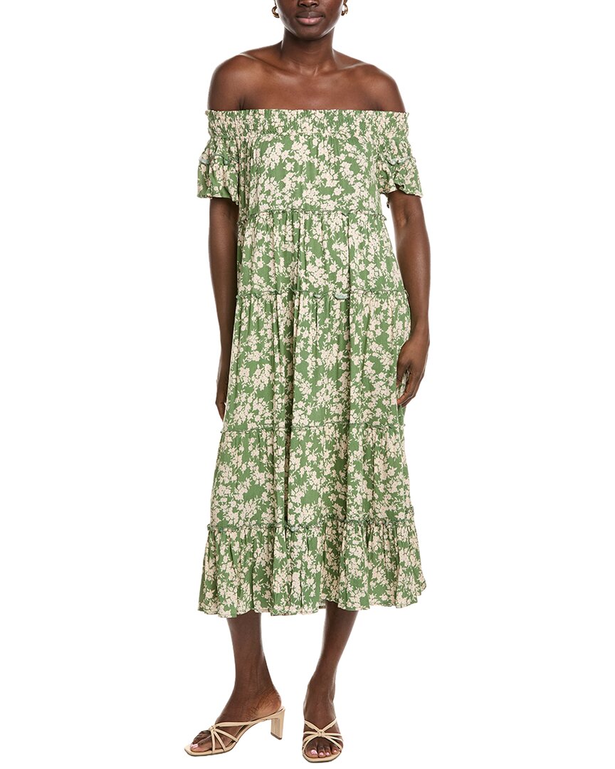 Marion Printed Floral Midi Dress