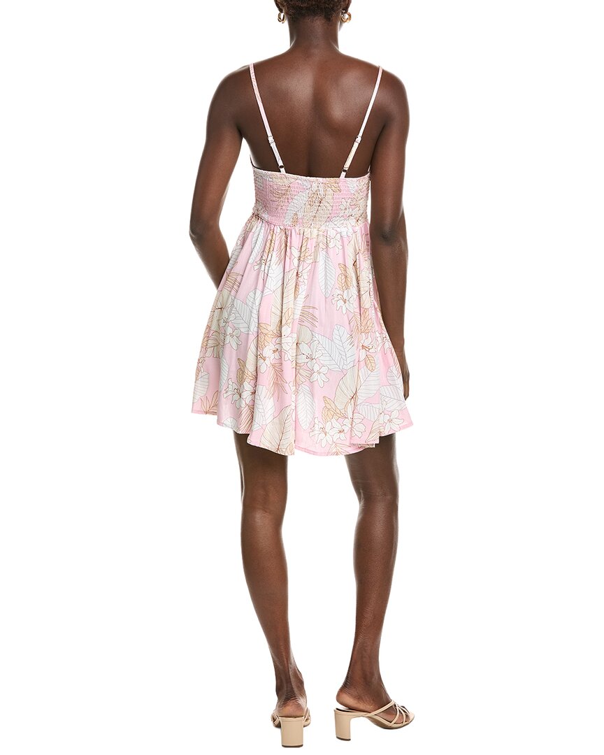 MARION Marion Leaf Printed A-Line Dress